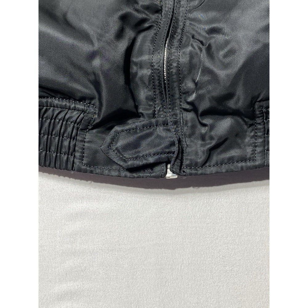 Alpha Industries Military Flight Bomber Jacket Mens L Black Utility USAF - Picture 4 of 12